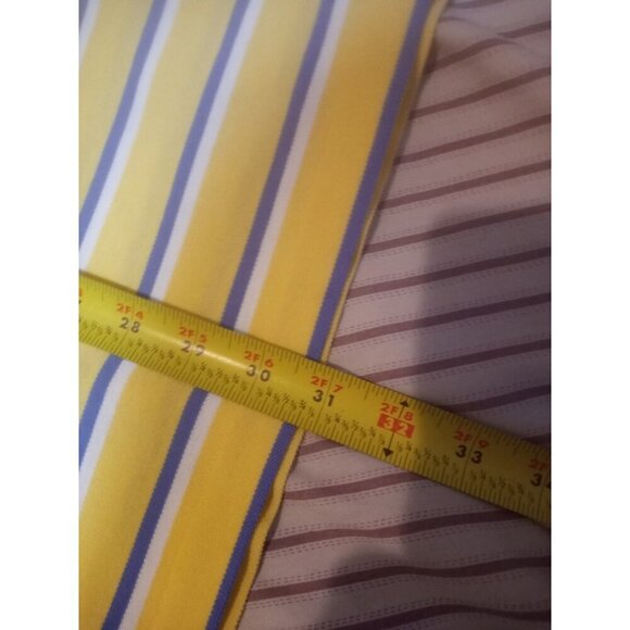 Polo Ralph Lauren Shirt Mens 3XB Big Striped Blue Yellow White 100% Pima Cotton - Picture 12 of 12